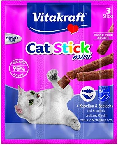 Vitakraft Chovex Sro Cat-stick mini 3vnt kačių pagaliukai su menke ir tunu