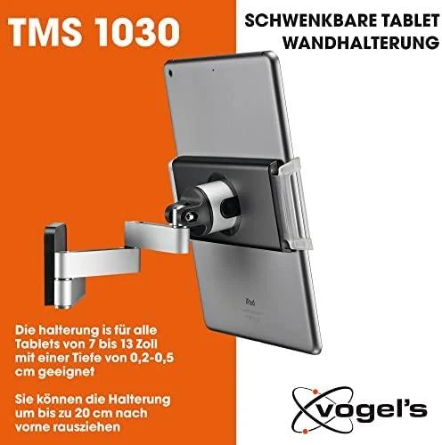 Vogels TMS 1030 Planšetė Flex Pack | Tilt | 7-13 " | Maximum weight (capacity) 2kg | Sidabrinis