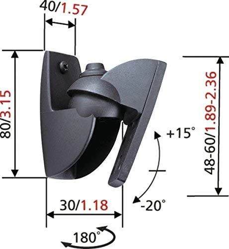 Laikiklis VOGEL'S VLB-500 Laikiklių komplektas juodi