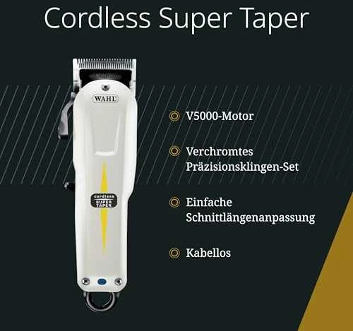 Activeshop Profesionali belaidė plaukų kirpimo mašinėlė WAHL PRO Cordless Super Taper 4219-0470, 5000 sūkių/min.