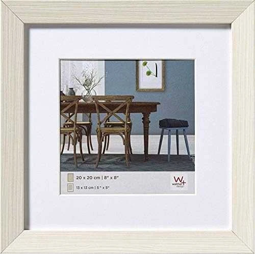 Nuotraukų rėmelis Walther Fiorito baltas 30x30 mediena, įsk. Passepartout EF330W