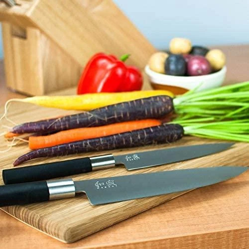 Japoniško plieno peilis KAI Wasabi juodas DM6720C peilis, 20 cm ašmenys