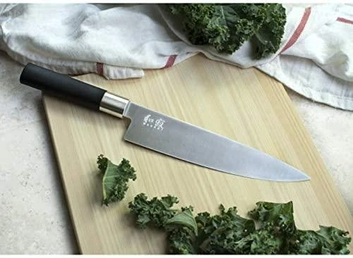 Japoniško plieno peilis KAI Wasabi juodas DM6720C peilis, 20 cm ašmenys