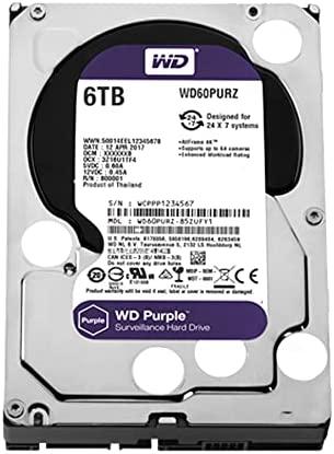 Western Digital WD Violetinė 6TB SATA 6Gb/s CE HDD 3.5inch internal 5640Rpm 128MB Cache Bulk