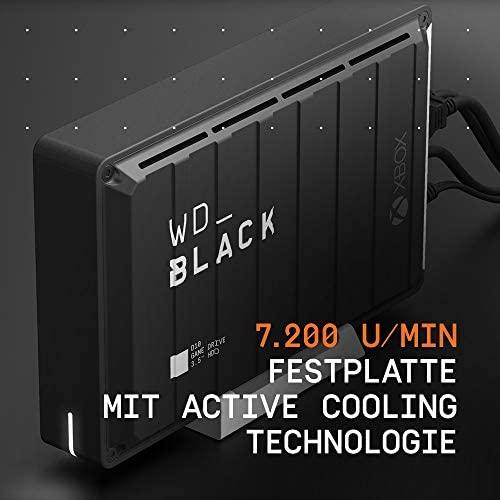 Kietasis diskas Sandisk išorinis HDD WD Juodas D10 Žaidimo Drive 12TB Juodas (WD BA5E0120HBK- EESN)