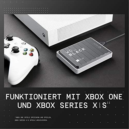 Kietasis diskas Sandisk WD Juodas P10 žaidimų diskas USB3.2 Gen1 2TB, skirtas XBOX Series X/S, juodas