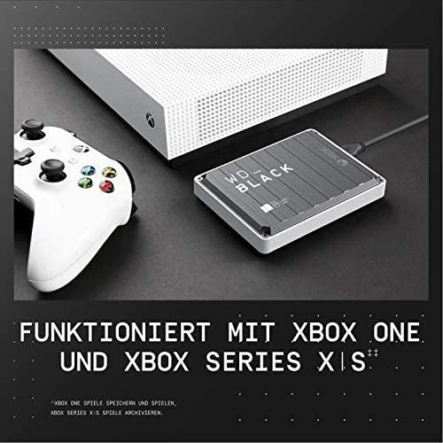 Sandisk Western Digital P10 Game Drive Išorinis kietasis diskas 4 TB 2.5" Micro-USB B 3.2 Gen 1 (3.1 Gen 1) Juodas