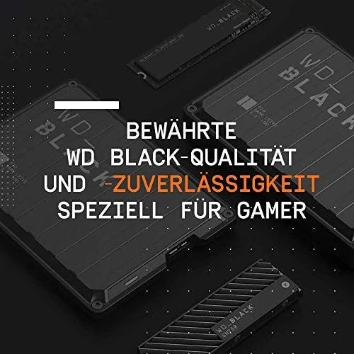 Sandisk Western Digital P10 Game Drive Išorinis kietasis diskas 4 TB 2.5" Micro-USB B 3.2 Gen 1 (3.1 Gen 1) Juodas