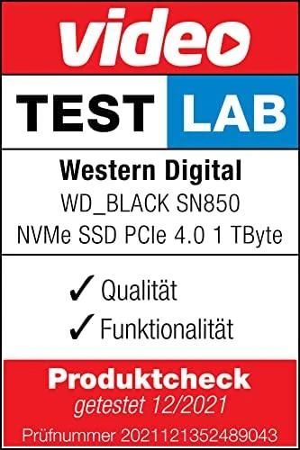 Western Digital WD Juodas 4TB SN850X NVMe SSD diskas, itin greitas, PCIe Gen4 x4, M.2, vidinis, su „SANDISK“ procesoriumi