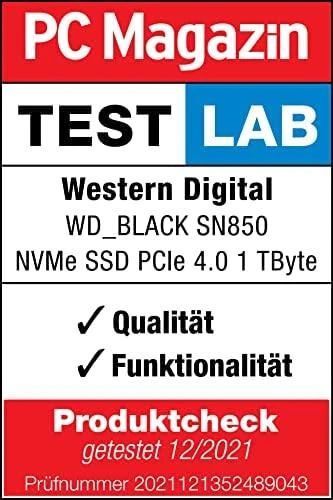 Western Digital WD Juodas 4TB SN850X NVMe SSD diskas, itin greitas, PCIe Gen4 x4, M.2, vidinis, su „SANDISK“ procesoriumi