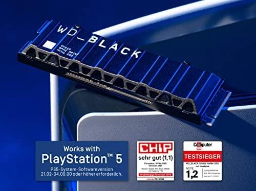 Western Digital WD Juodas 4TB SN850X NVMe SSD diskas, itin greitas, PCIe Gen4 x4, M.2, vidinis, su „SANDISK“ procesoriumi