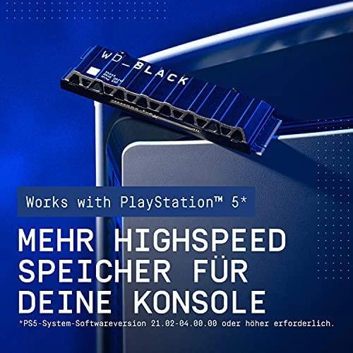 Western Digital WD Juodas 4TB SN850X NVMe SSD diskas, itin greitas, PCIe Gen4 x4, M.2, vidinis, su „SANDISK“ procesoriumi