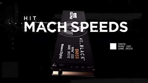 Western Digital WD Juodas 4TB SN850X NVMe SSD diskas, itin greitas, PCIe Gen4 x4, M.2, vidinis, su „SANDISK“ procesoriumi