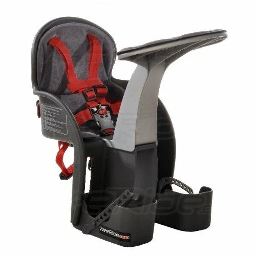 WeeRide Safe Classic GRAY/Raudonas Dviračio kėdutė JAV/ES vaikiškas balnelis