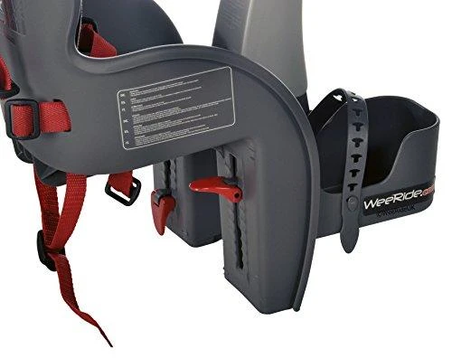WeeRide Safe Classic GRAY/Raudonas Dviračio kėdutė JAV/ES vaikiškas balnelis