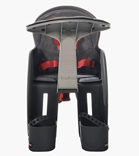 WeeRide Safe Classic GRAY/Raudonas Dviračio kėdutė JAV/ES vaikiškas balnelis