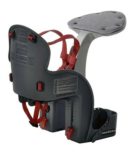 WeeRide Safe Classic GRAY/Raudonas Dviračio kėdutė JAV/ES vaikiškas balnelis
