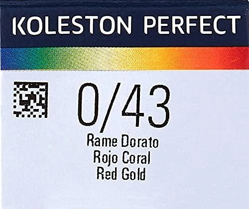 Wella Professionals Koleston Perfect Special Mix ilgalaikiai plaukų dažai 0/43 Auksinė Raudona, 60 ml