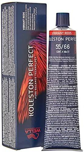 Wella Professionals Koleston Perfect ilgalaikiai plaukų dažai 55/66 šviesiai kaštoninė tamsiai violetinė, intensyvi, 60 ml