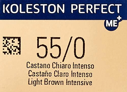 Wella Professionals Koleston Perfect Me+ ilgalaikiai plaukų dažai 55/0 šviesiai kaštoniniai natūralūs intensyvūs, 60 ml