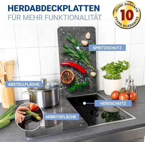 Maximex PIECES Stiklinės apsauginės plokštelės krosnelei ROSEMARY, 2 vnt