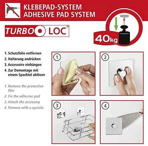 Vonios lentyna QUADRO, Turbo - Loc, Wenko