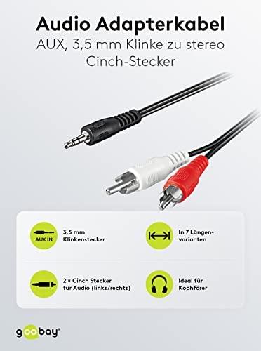Wentronic TECHLY 504402 Techly Audio stereo laidas, lizdas 3,5 mm iki 2x RCA M/M 50 cm