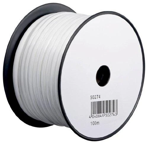 Wentronic Modulio kabelis, 6P, ritininis, 100 m DELTACO baltas / MD-15