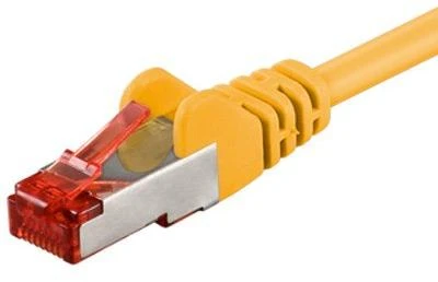 Goobay 7,5 m CAT 6 pataisų kabelis, S/FTP (PiMF), geltonas