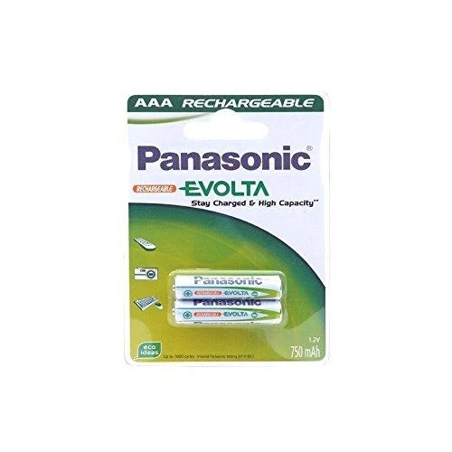Panasonic Evolta AAA įkraunamos baterijos pakuotėje