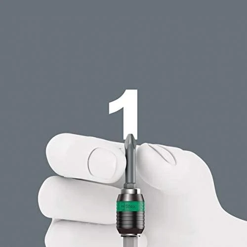 Terkšlinis T formos laikiklis 1/4" antgaliams Wera 411 A RA