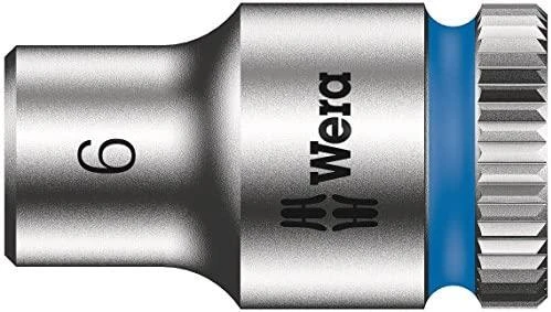 Terkšlinis T formos atsuktuvas su galvutėmis, 9vnt 6-13mm Wera Kraftform Kompakt 400 RA