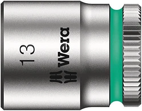Terkšlinis T formos atsuktuvas su galvutėmis, 9vnt 6-13mm Wera Kraftform Kompakt 400 RA
