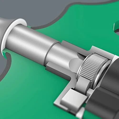 Terkšlinis T formos atsuktuvas su galvutėmis, 9vnt 6-13mm Wera Kraftform Kompakt 400 RA