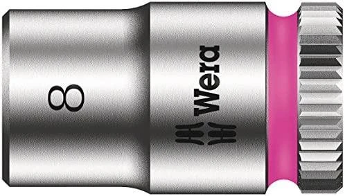 Terkšlinis T formos atsuktuvas su galvutėmis, 9vnt 6-13mm Wera Kraftform Kompakt 400 RA