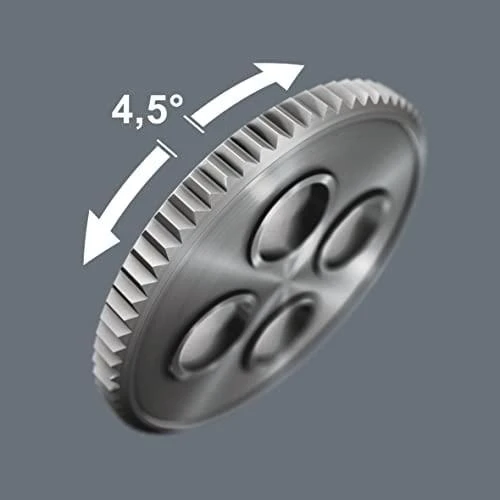 Terkšlinis T formos atsuktuvas su galvutėmis, 9vnt 6-13mm Wera Kraftform Kompakt 400 RA