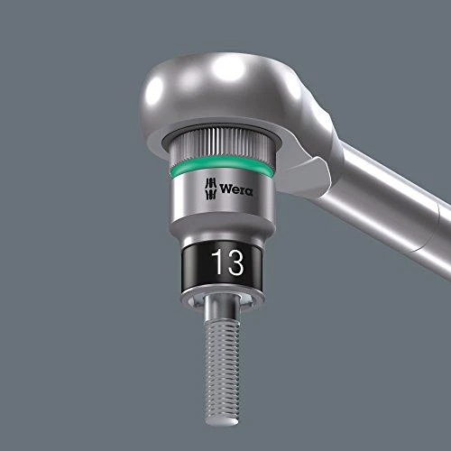 Terkšlės ir galvučių rinkinys Wera Zyklop Hybrid 8006 SC 1, 10-19mm, 13 vnt