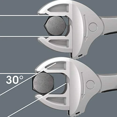 Terkšlinių savaime užsifiksuojančių raktų komplektas 4vnt (XS/S/M/L) Wera Joker 6004, Set 1, 7-19mm.