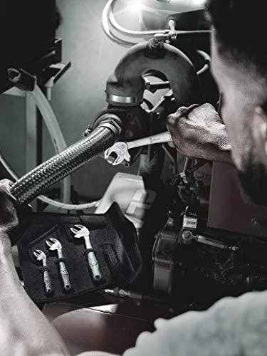 Terkšlinių savaime užsifiksuojančių raktų komplektas 4vnt (XS/S/M/L) Wera Joker 6004, Set 1, 7-19mm.