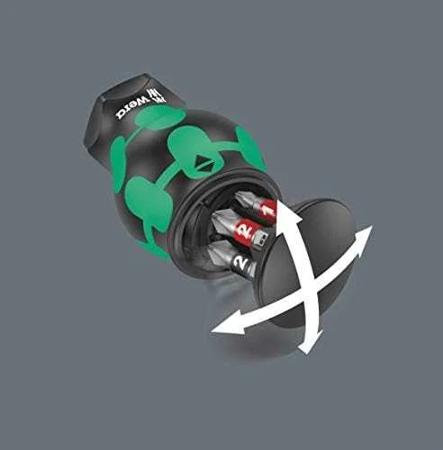 Wera Kraftform Kompakt mini atsuktuvas, su 6x PH, PZ, SL antgaliais