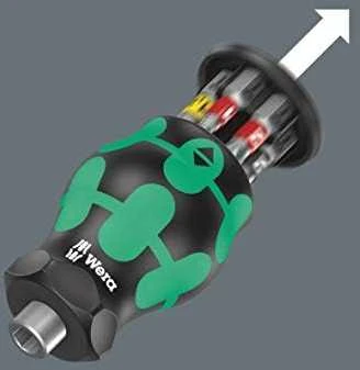 Wera Kraftform Kompakt mini atsuktuvas, su 6x PH, PZ, SL antgaliais