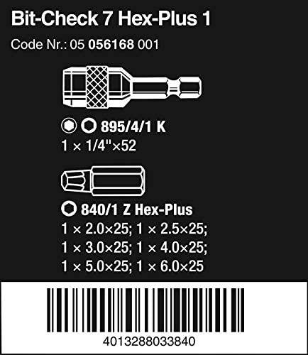 Wera Wera Bit-Check 7 Hex-Plus 1