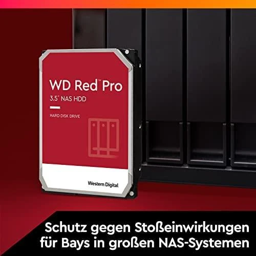 Western Digital Sandisk WD Raudona Pro 16TB 6Gb/s SATA 512MB Cache Internal 3.5inch HDD bulk