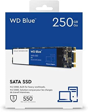 Sandisk Western Digital WD 3D NAND SSD 250GB M.2 2280 SATA III 6Gb/s masinis