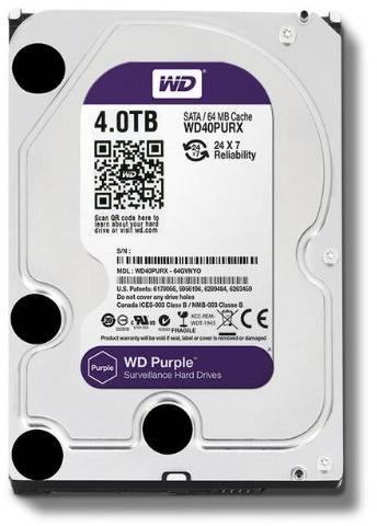 Western Digital Violetinė WD40PURZ 5400 RPM, 4000 GB
