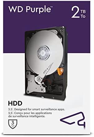 Western Digital Surveillance Hard Drive Violetinė WD22PURZ 5400 RPM, 2000 GB