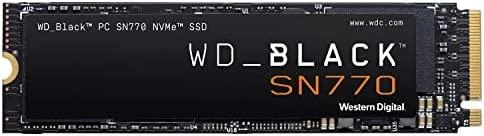 Western Digital Juodas SN770 250 GB M.2 PCI Express 4.0 NVMe