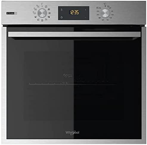 Orkaitė WHIRLPOOL Oven OASKP8V1IX 60 cm, A+, Inox color / juodas glass,  PYROLYSIS | Varle.lt