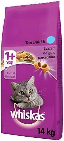 Whiskas Cat Adult su Tunu ir Daržovėmis 14kg