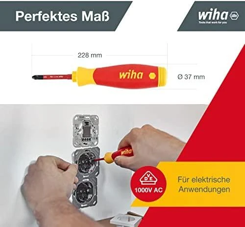 Atsuktuvas su antgaliais (4 vnt.) WIHA PocketMax® 1000V, Elektrikams